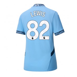 Manchester City Rico Lewis #82 Dámské Domácí Dres 2024-25 Krátký Rukáv